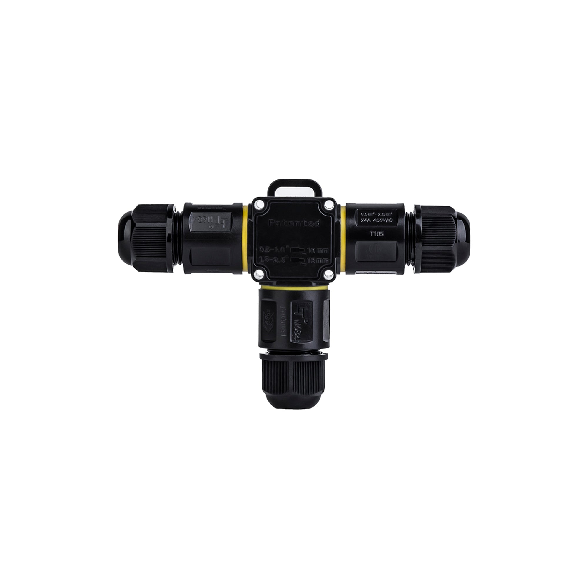 Conector impermeable en T - M20 - IP68 - 0.5 - 2.5mm²