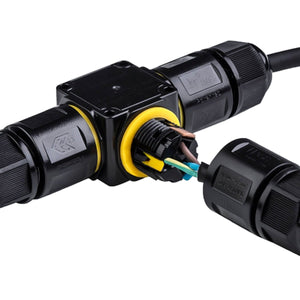 Conector impermeable en T - M20 - IP68 - 0.5 - 2.5mm² - Barcelona Led-