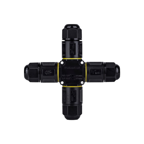 Conector impermeable en X - 3P - IP68 - 0,5-2,5mm² - 24A - T105