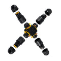 Waterproof X-shaped connector - 3P - IP68 - 0.5-2.5mm² - 24A - T105 2