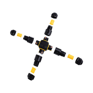Conector impermeable en X - 3P - IP68 - 0,5-2,5mm² - 24A - T105 (7)