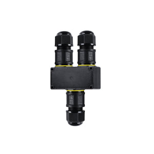 Conector impermeable en Y - 3P - IP68 - 0,5-4,0mm² - 32A - T105 - Barcelona Led-Material eléctrico