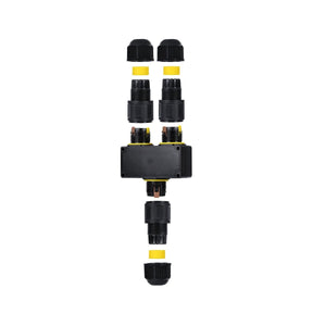 Conector impermeable en Y - 3P - IP68 - 0,5-4,0mm² - 32A - T105 - Barcelona Led-Material eléctrico