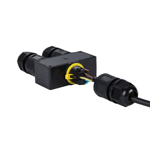Conector impermeable en Y - 3P - IP68 - 0,5-4,0mm² - 32A - T105 - Barcelona Led-Material eléctrico