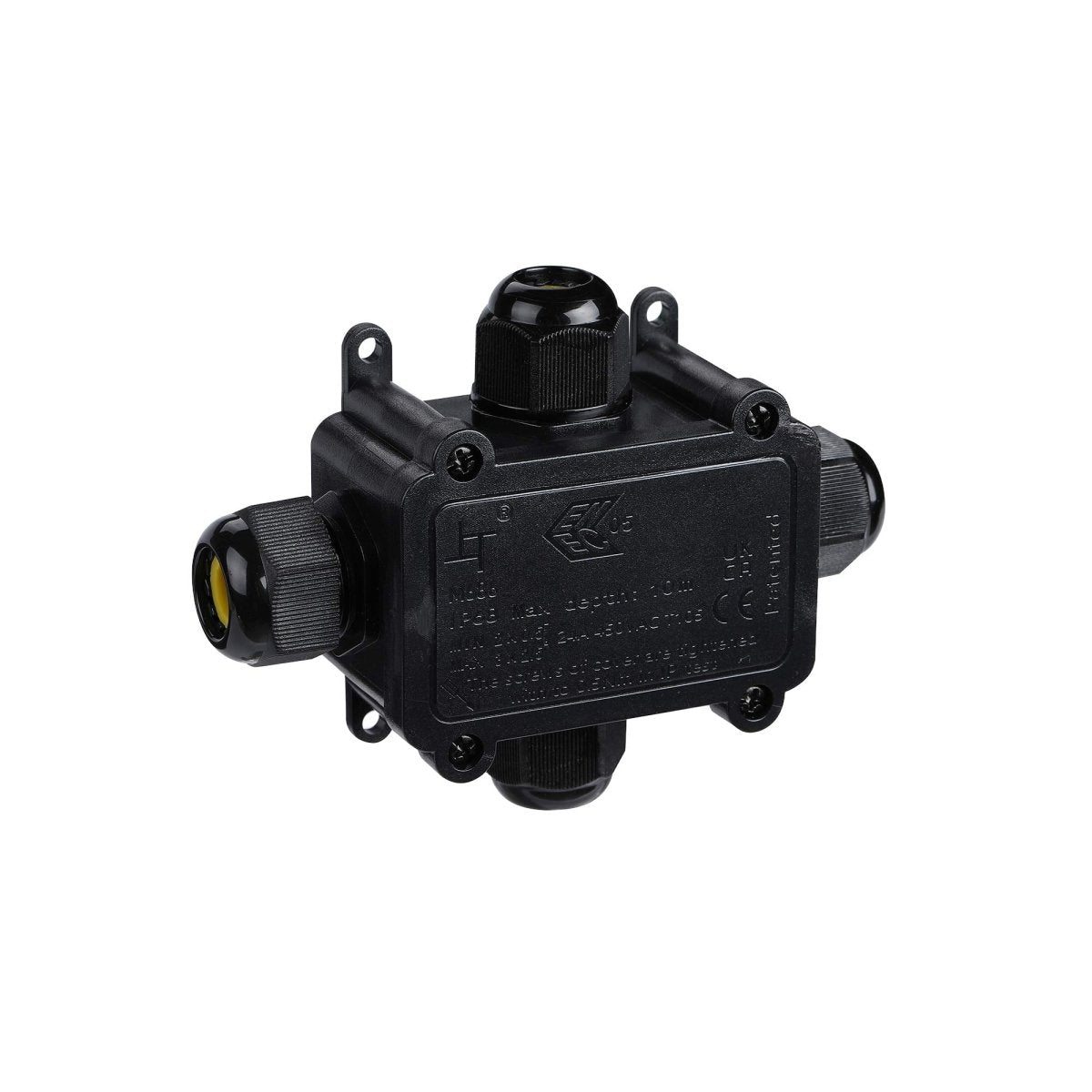 Caja de conexión impermeable en X - M20 - 4P - IP68 - 0.5-2.5mm² - 24A - T105 - Barcelona Led-Material eléctrico