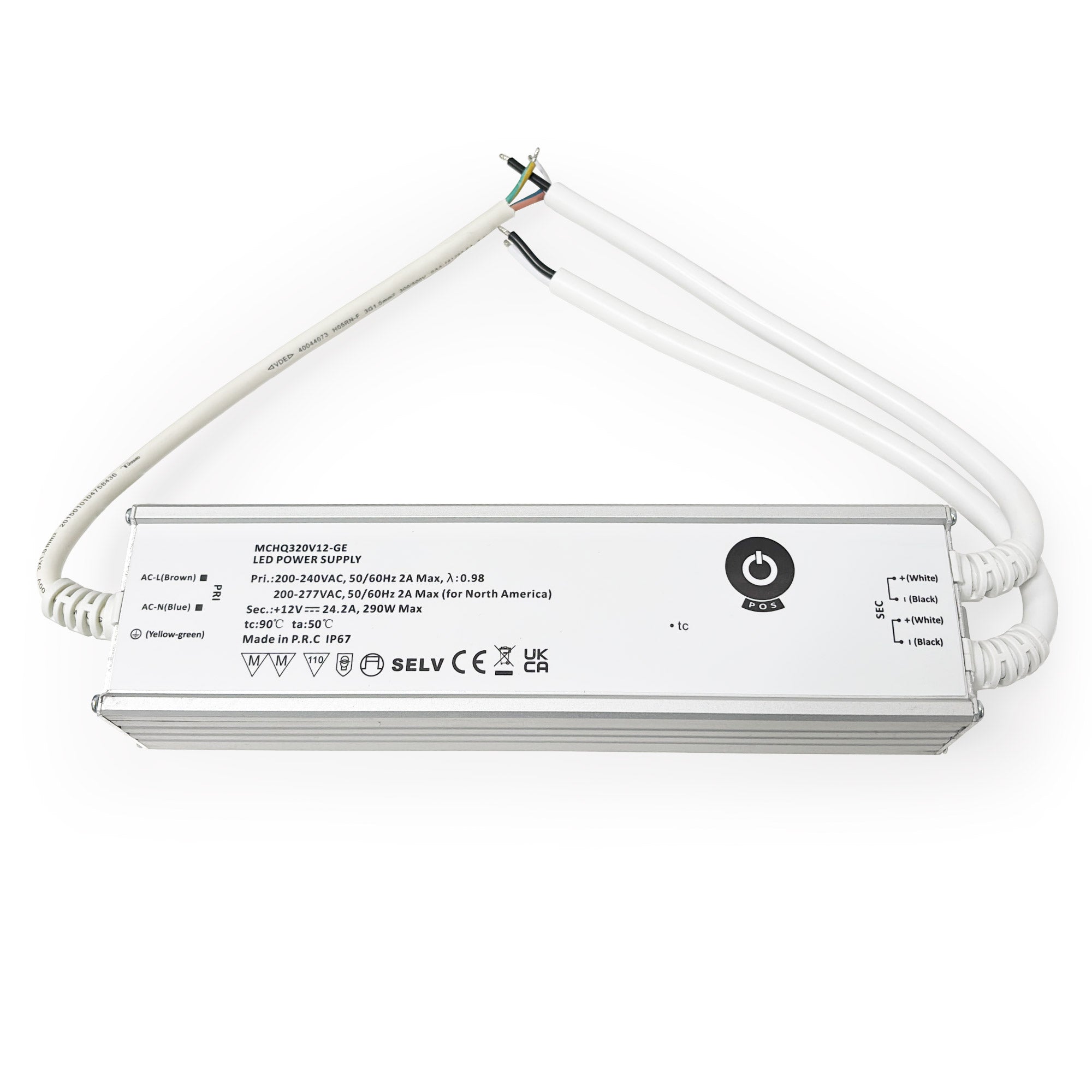 Fuente de alimentación - 12V - 290W - 24.2A - IP67