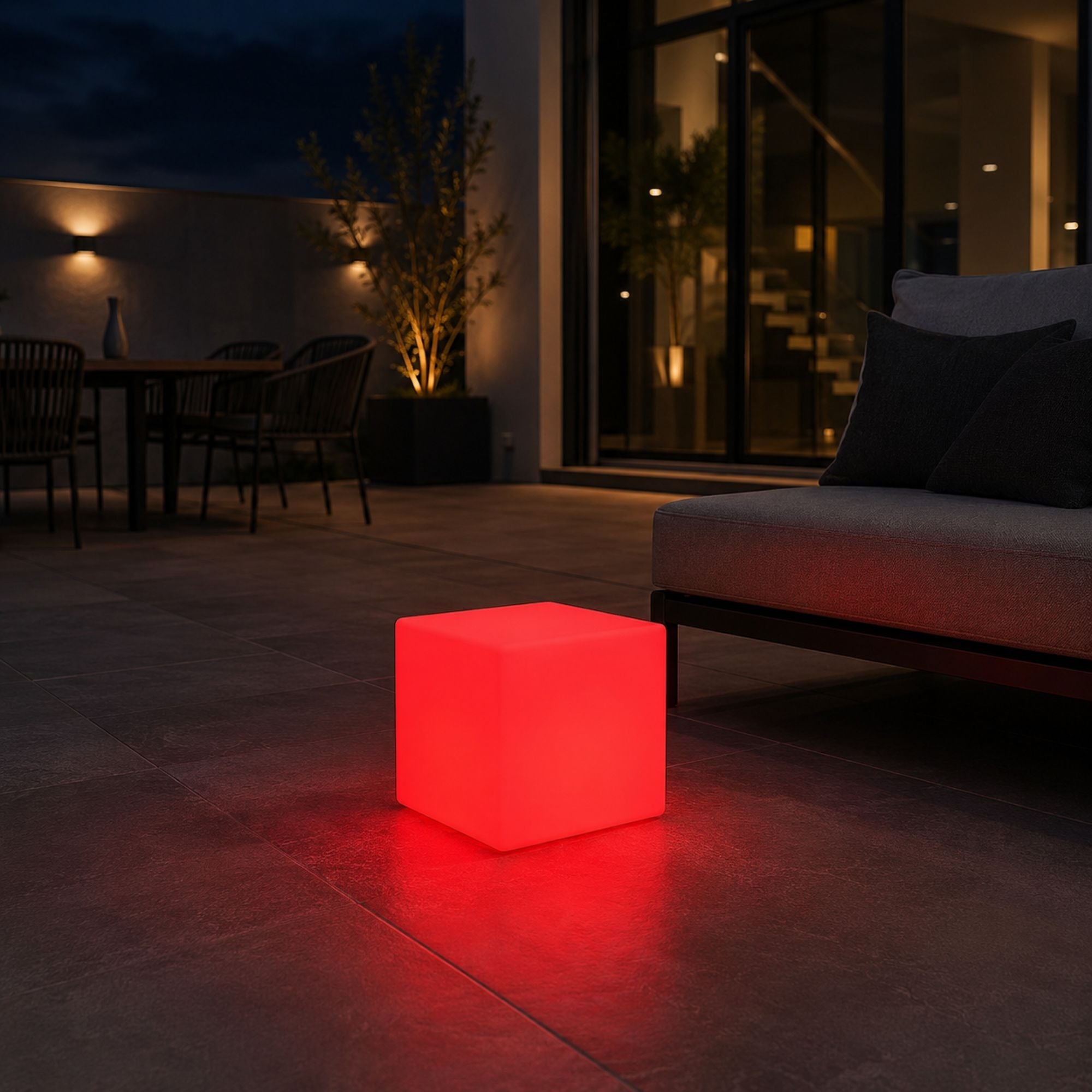 Cubo luminoso LED RGBW - 4W - Recargable
