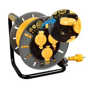 Enrollacables Pro-XT - 3 tomas - Cable alta visibilidad 3x1,5mm2 - 25m - IP55 (3)