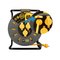 Pro-XT Kabeltrommel – 3 Ausgänge – Gut sichtbares Kabel 3x2,5mm² – 40 m – IP55 5