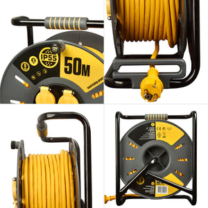 Enrollacables Pro-XT - 3 tomas - Cable alta visibilidad 3x1,5mm2 - 50m - IP55 (5)