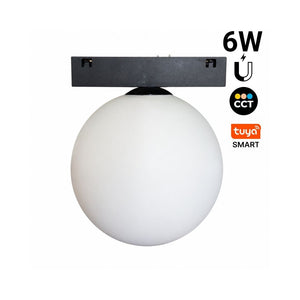Foco LED "BALL" para carril magnetico 6W - 10mm - CCT + SMART - 48V | Iluminación | Barcelona Led