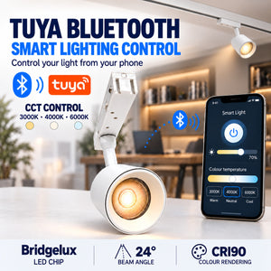Foco LED para carril magnético 48V - 12W - TUYA bluetooth - Bridgelux - 24º - CRI90 (2)