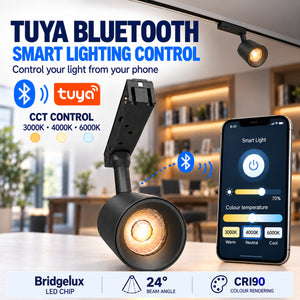 Foco LED para carril magnético 48V - 12W - TUYA bluetooth - Bridgelux - 24º - CRI90 (11)