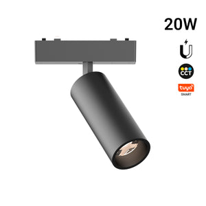 Foco LED orientable para carril magnético - 20W - 26mm - 24° - CCT + SMART - 48V