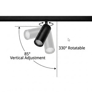 Foco LED con zoom para carril magnético - 5mm - 24°-60º - 2W - 24V (19)