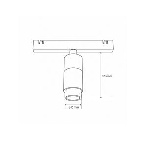 Foco LED con zoom para carril magnético - 5mm - 24°-60º - 2W - 24V (6)