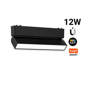 Foco lineal orientable para carril magnético - 12W - 120º - 26mm - CCT + SMART - 48V