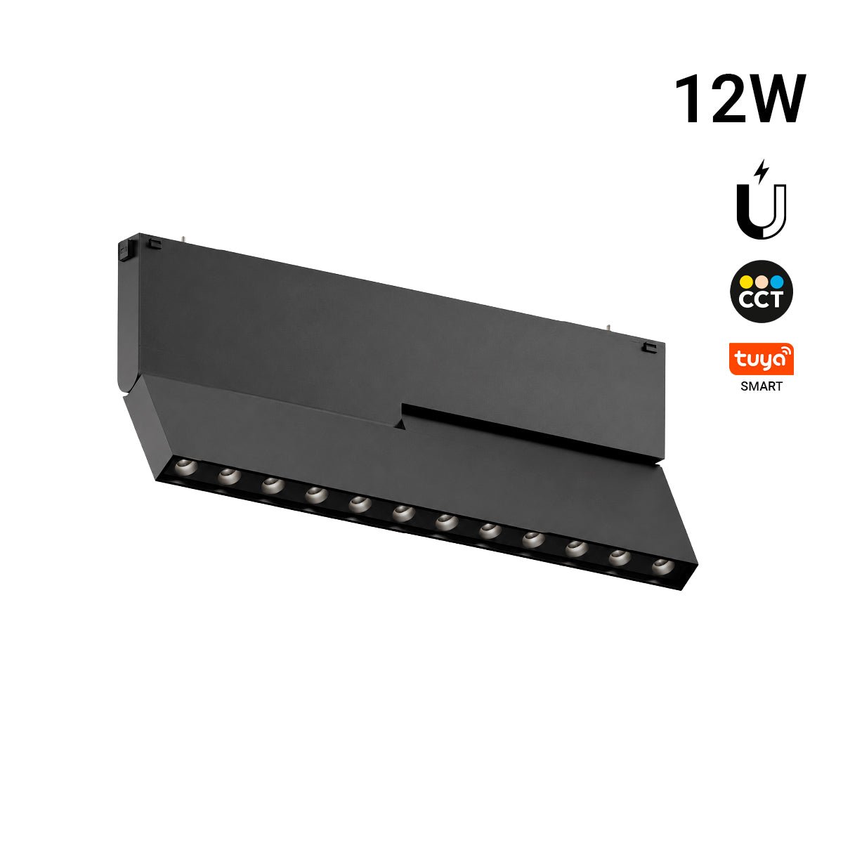 Foco lineal orientable para carril magnético - 12W - 10mm - CCT + SMART - UGR18 - 48V | Iluminación | Barcelona Led
