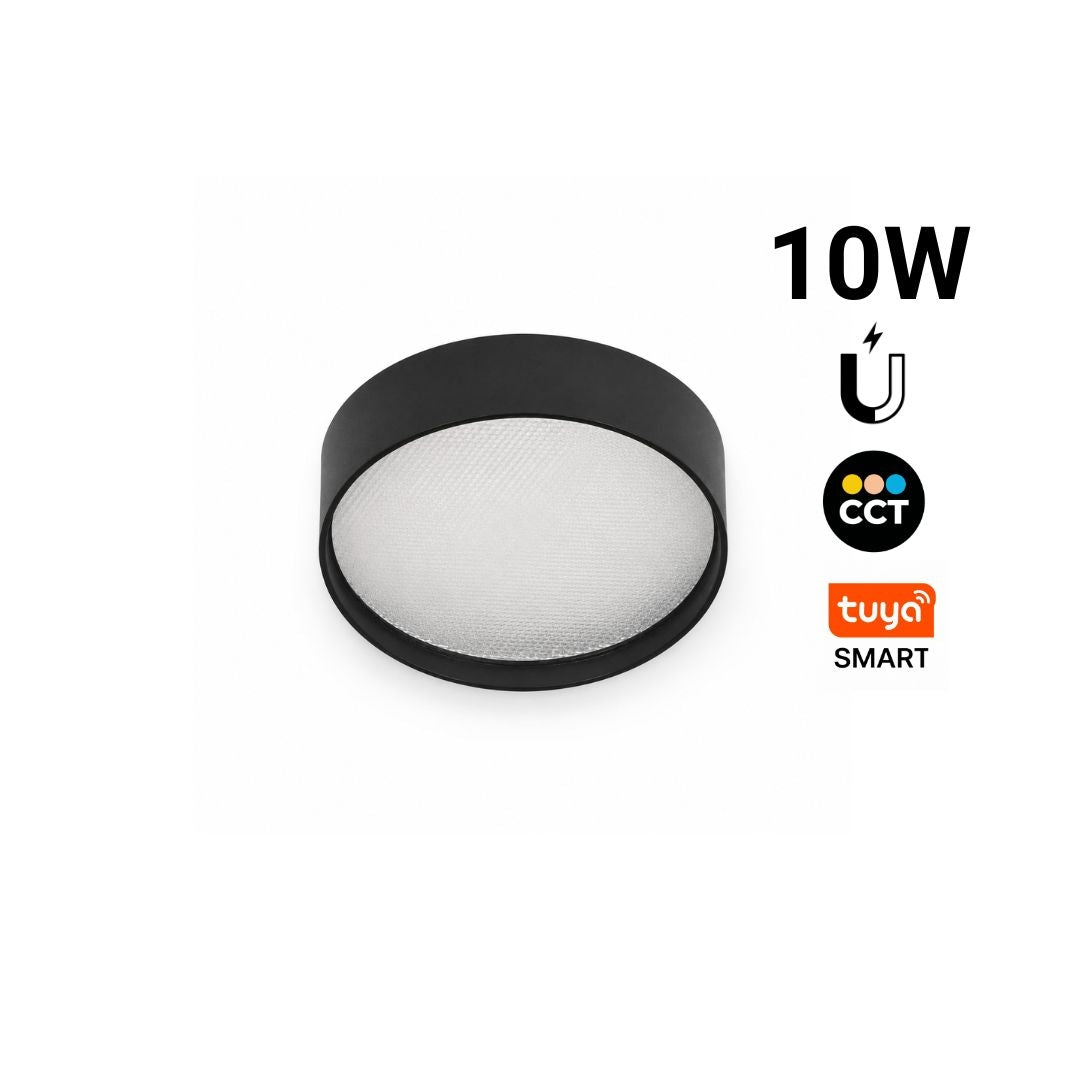 Foco LED "ROUND" para carril magnético -10mm - 10W - CCT + SMART - 48V