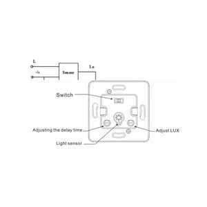 Sensor de movimiento PIR de pared redondo 160º - Barcelona Led-