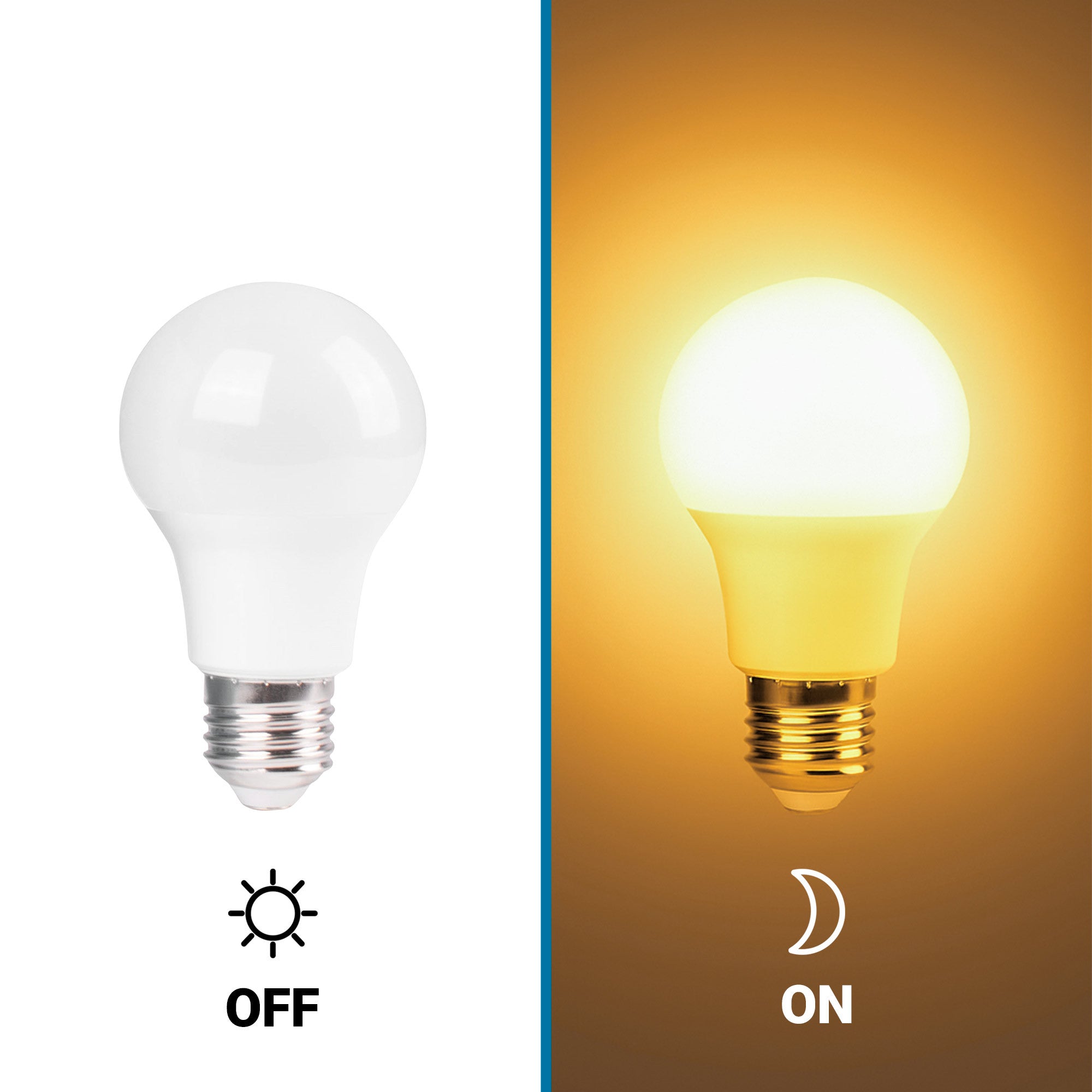 Bombilla LED con sensor crepuscular - E27 A60 - 8,8W (1)