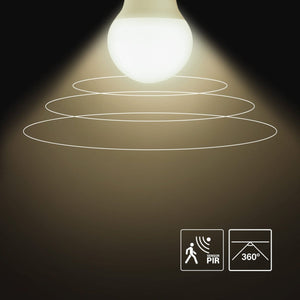 Bombilla LED con sensor de movimiento y crepuscular - E27 A60 - 7W - 450lm - Barcelona Led-