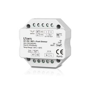 Controlador MINI 0/1-10V - WiFi+RF - PUSH Dim - 100-240V AC - TUYA - Skydance