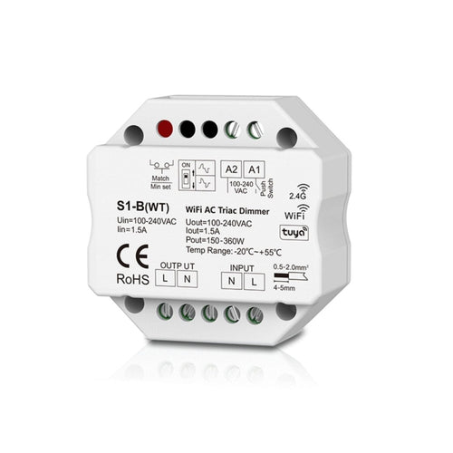MINI Controller - TRIAC - WiFi+RF - 100-240V AC - TUYA - Skydance