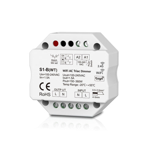 MINI Controller - TRIAC - WiFi+RF - 100-240V AC - TUYA - Skydance