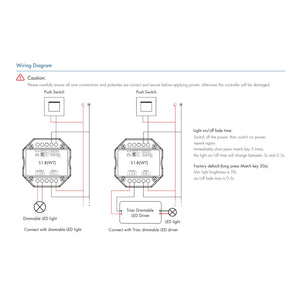 Controlador MINI - TRIAC - WiFi+RF - 100-240V AC - TUYA - Skydance (4)