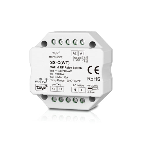 Relay Switch - WiFi+RF - 100-240V AC - 10A-8A-6A - TUYA - Skydance