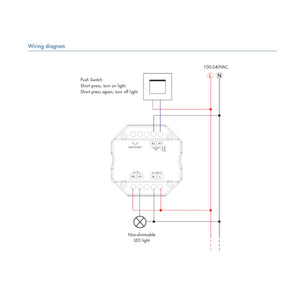 Interruptor Relay - WiFi+RF - 100-240V AC - 10A-8A-6A - TUYA - Skydance (4)