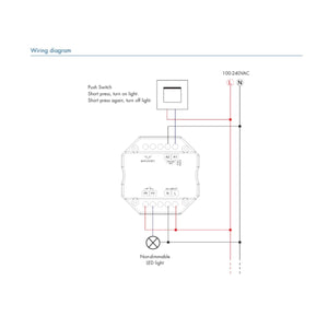 Interruptor Relay - WiFi+RF - 100-240V AC - 10A-8A-6A - TUYA - Skydance - Barcelona Led-Control y regulación