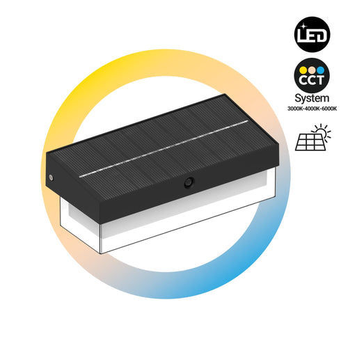 Lampe solaire d'extérieur à LED - CCT - IP65 - 210lm