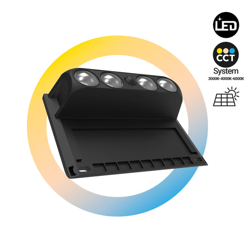 Ηλιακό φωτιστικό εξωτερικού χώρου LED - CCT - 4 LED - 120lm