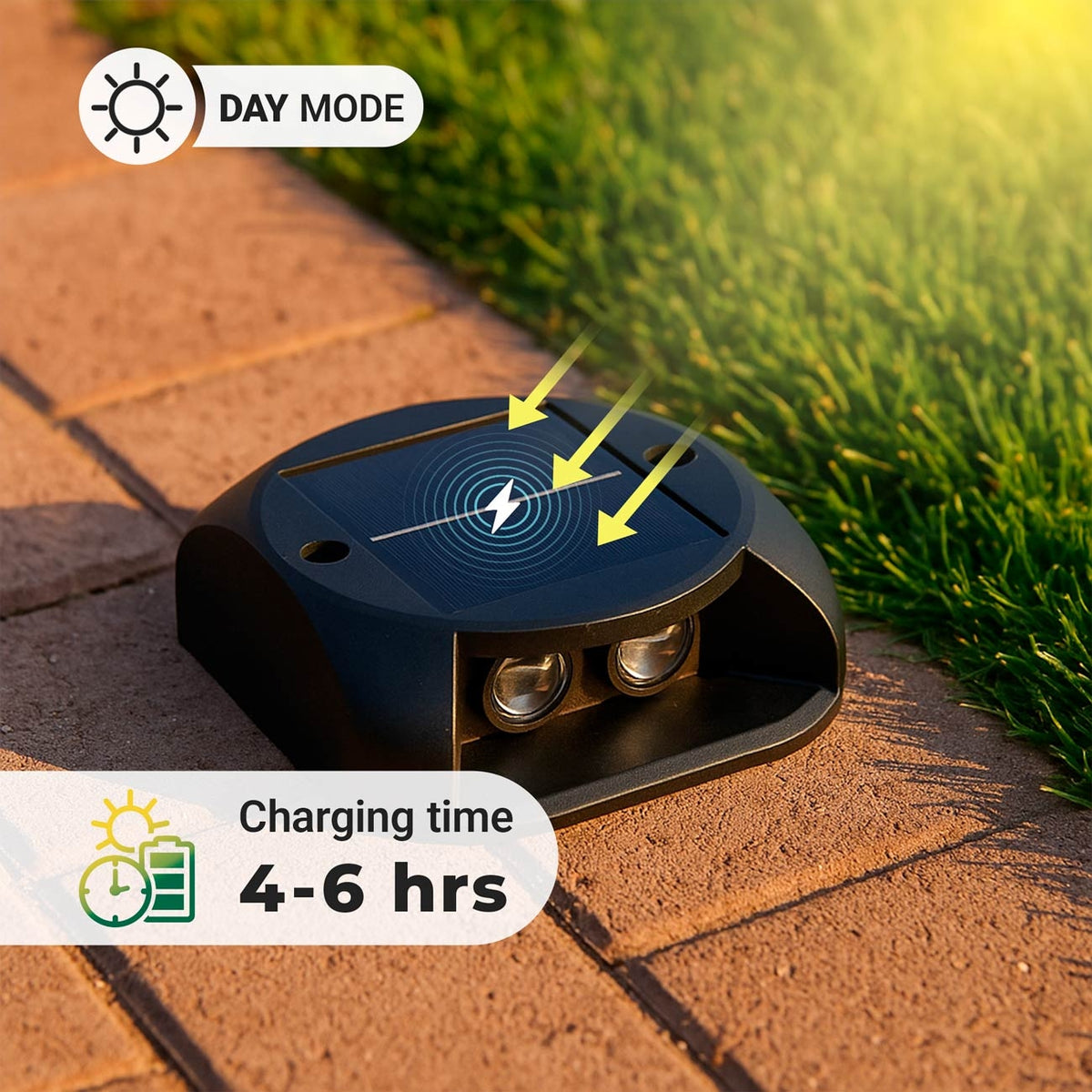 Luz LED solar de exterior - 3000K - 2 LED - 15lm - IP65 (1)