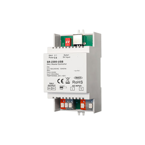 DALI mastercontroller voor DIN-rail - USB - 64 apparaten