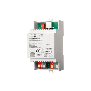Controlador maestro DALI para carril DIN - USB - 64 dispositivos