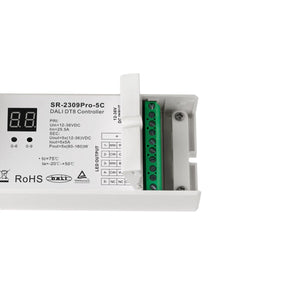 Dimmer DALI DT8 - 5 canales - MONO / CCT / RGB / RGBW / RGB+CCT - 12-48V - 5x5A - Barcelona Led-Control y regulación