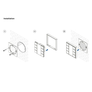 Interruptor de pared DALI-2 - 2 teclas programables - Bus DALI (3)