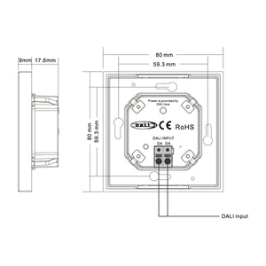 Interruptor de pared DALI-2 - 8 teclas programables - Bus DALI (3)
