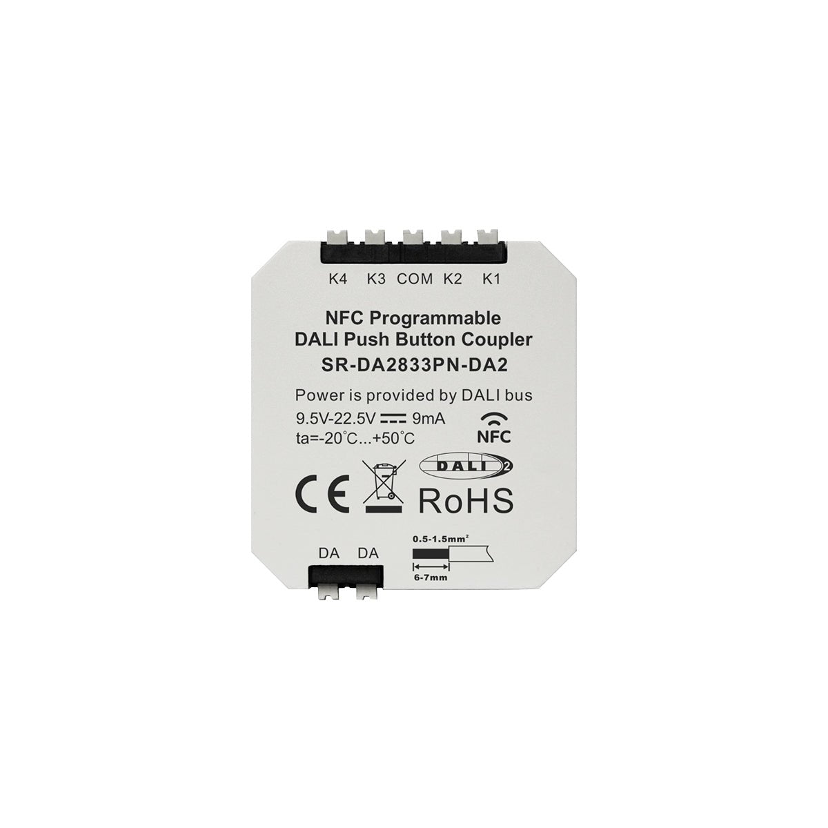 Acoplador DALI-2 - NFC programable - 4 pulsadores - Barcelona Led-Control y regulación