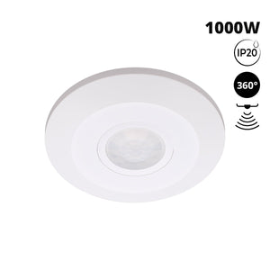 Sensor PIR de movimiento - Superficie - 1000W - 360° - IP20 - Barcelona Led-Control y regulación