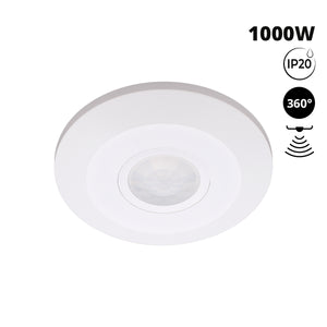 Sensor PIR de movimiento - Superficie - 1000W - 360° - IP20