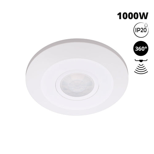 PIR Motion Sensor - Surface Mounted - 1000W - 360° - IP20