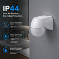Czujnik ruchu PIR montowany na ścianie - 180º - 400W - IP44 3