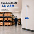 Sensor de movimiento PIR de pared - 180°/360° - 600W - IP44 4