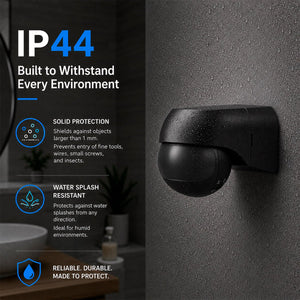 Sensor de movimiento PIR de pared - 180°/360° - 600W - IP44 - Barcelona Led-Control y regulación