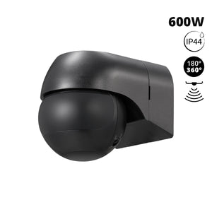 Sensor de movimiento PIR de pared - 180°/360° - 600W - IP44 (5)