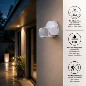 Sensor de movimiento PIR - 3 en 1 - 180°/360° - 600W - IP65 (5)